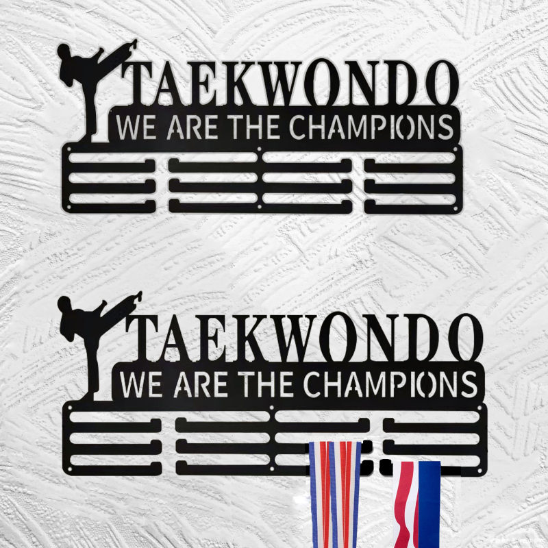 Metalni zidni stalak za medalje s više kuka, skandinavski stil