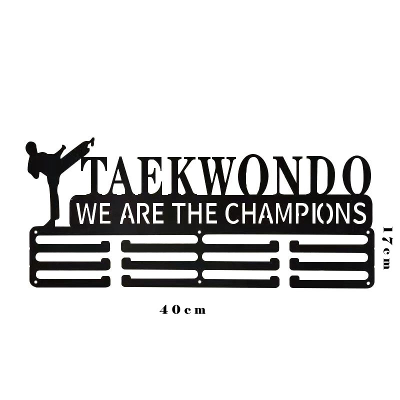 Metalni zidni stalak za medalje s više kuka, skandinavski stil