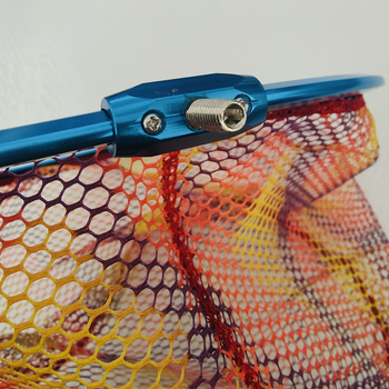 Sheng jiekun Alumínium ötvözetű halászháló fej ragasztóbevonattal és vastag hálóval, pikkely mintázattal