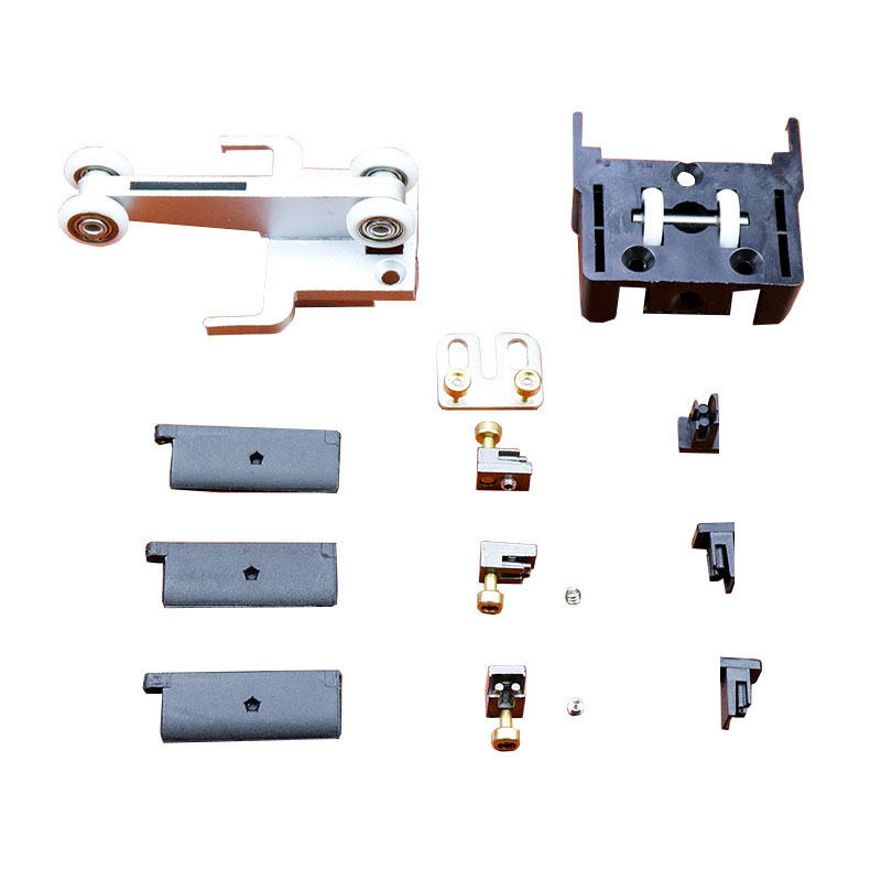 Összecsukható ajtó hardver – láthatatlan csúszó és kiemelhető rendszer, szúnyog- és lopás elleni, acél ablakhálózati kiegészítők görgővel