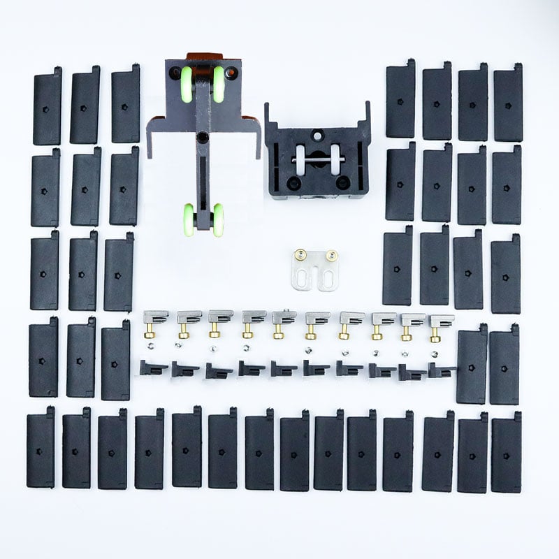 Összecsukható ajtó hardver – láthatatlan csúszó és kiemelhető rendszer, szúnyog- és lopás elleni, acél ablakhálózati kiegészítők görgővel