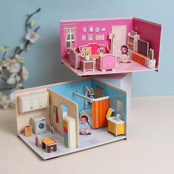 Papirnati 3D puzzle za djecu – DIY prilagodba uzorka; Materijal: papir; Dobna skupina: 4–6 godina; Kategorija: ilustracije pravopisa, ploče