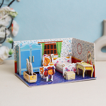 Papirnati 3D puzzle za djecu – DIY prilagodba uzorka; Materijal: papir; Dobna skupina: 4–6 godina; Kategorija: ilustracije pravopisa, ploče