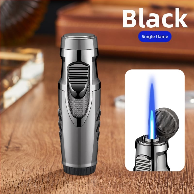 Butan upaljač, otporan na vjetar, metalno kućište, regulator plinskog ventila