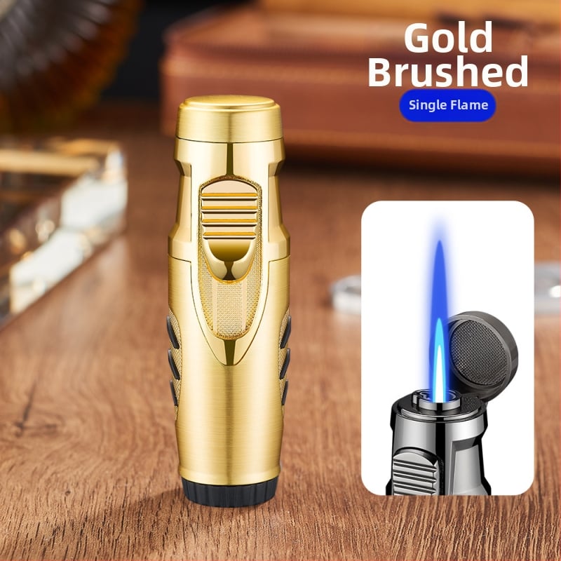 Butan upaljač, otporan na vjetar, metalno kućište, regulator plinskog ventila