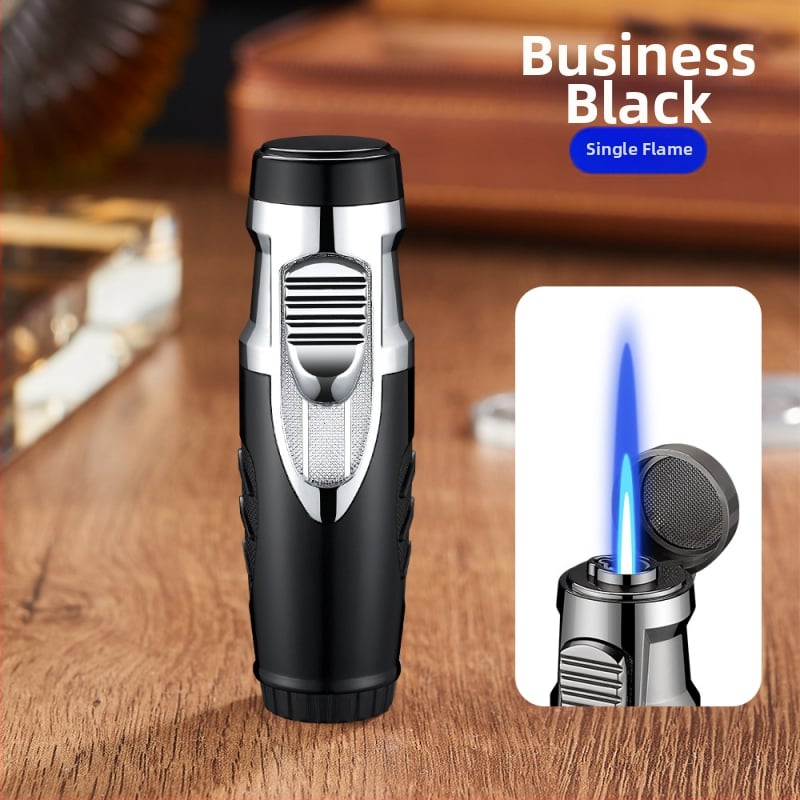 Butan upaljač, otporan na vjetar, metalno kućište, regulator plinskog ventila