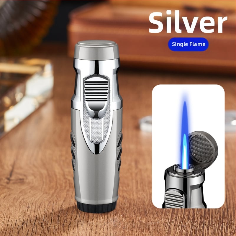 Butan upaljač, otporan na vjetar, metalno kućište, regulator plinskog ventila