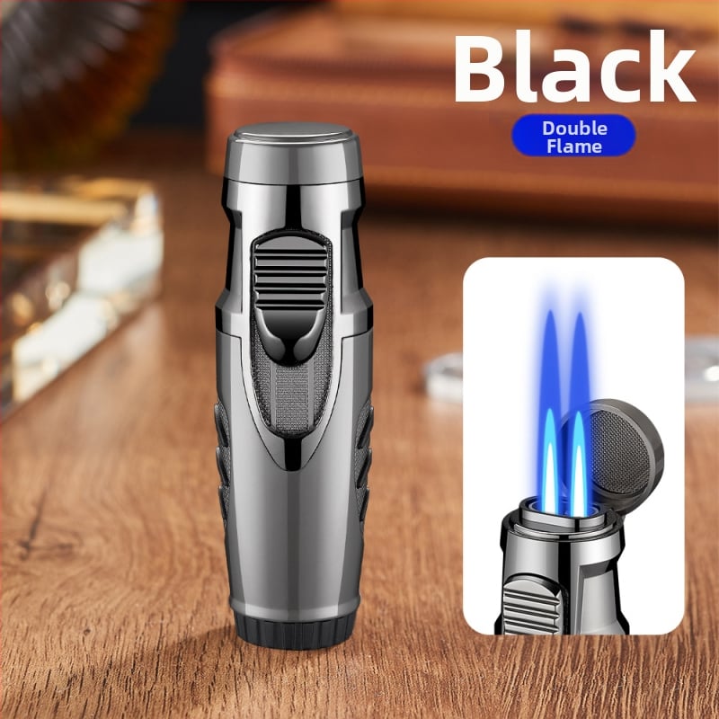 Butan upaljač, otporan na vjetar, metalno kućište, regulator plinskog ventila