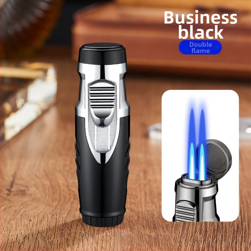 Butan upaljač, otporan na vjetar, metalno kućište, regulator plinskog ventila