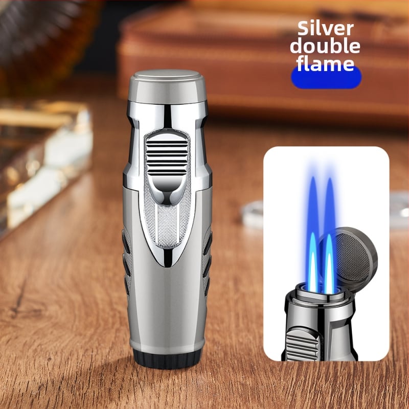 Butan upaljač, otporan na vjetar, metalno kućište, regulator plinskog ventila