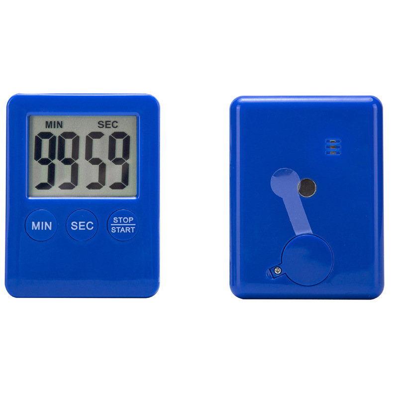Cronometru electronic de bucătărie cu 99 minute 59 secunde, afișaj LCD, alarmă, imprimare logo, carcasă ABS, alimentare cu baterie