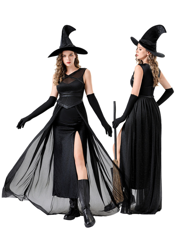 Halloween kostim vještice za pozornicu, ženski cosplay, poliester, sadržaj vlakana 70–80%, proljeće 2025