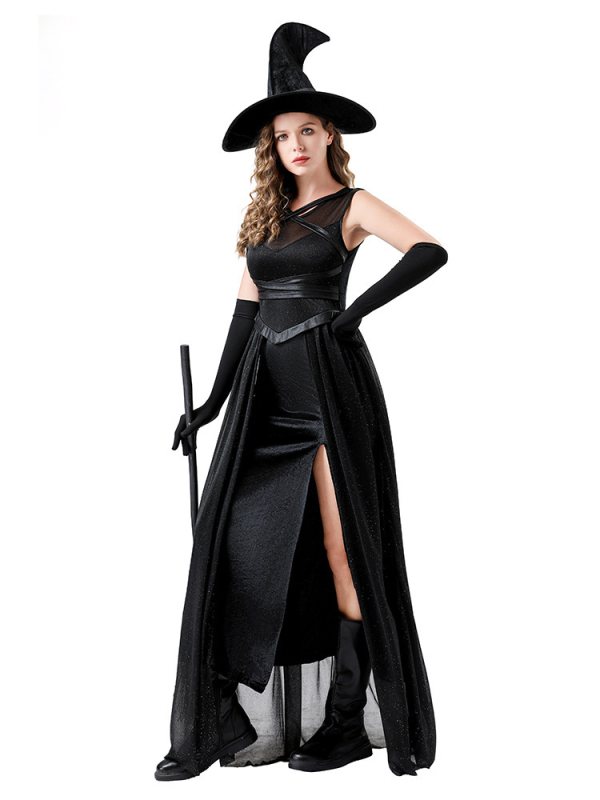 Halloween kostim vještice za pozornicu, ženski cosplay, poliester, sadržaj vlakana 70–80%, proljeće 2025
