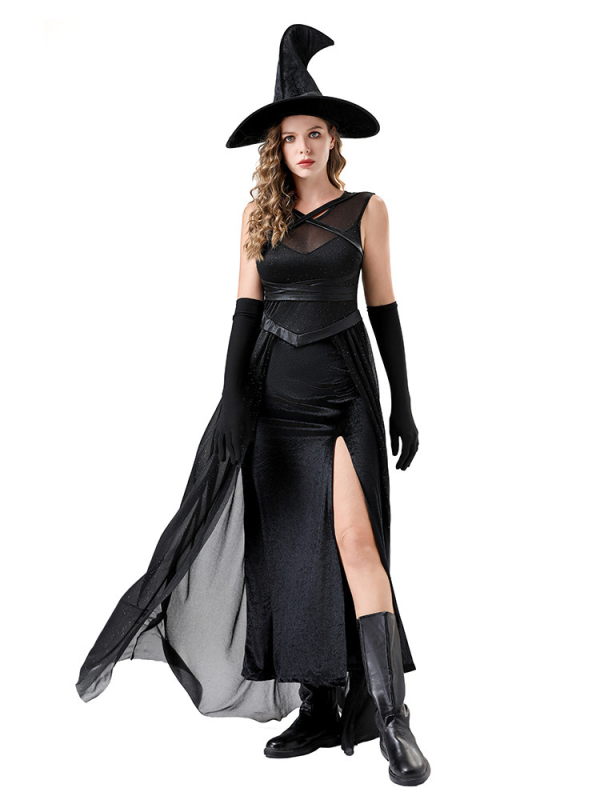 Halloween kostim vještice za pozornicu, ženski cosplay, poliester, sadržaj vlakana 70–80%, proljeće 2025