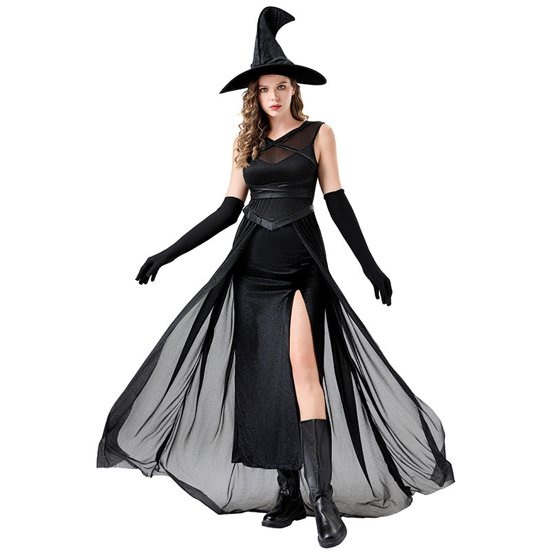 Halloween kostim vještice za pozornicu, ženski cosplay, poliester, sadržaj vlakana 70–80%, proljeće 2025