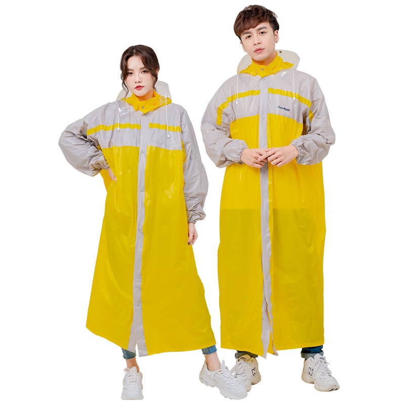 Unisex dugi PVC kišni pončo za odrasle s potpuno pokrivenim tijelom i otisnutim logotipom, pogodan za planinarenje, motocikle i električna vozila