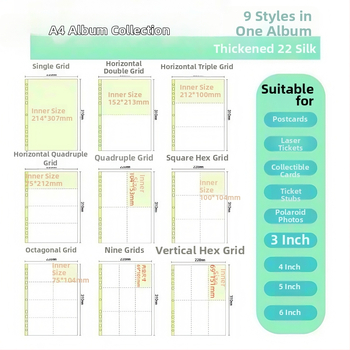 Fotoalbum s voľnými listami, PP obal, viazanie s 10 krúžkami, 10 vnútorných strán, vhodný pre bežné fotografie