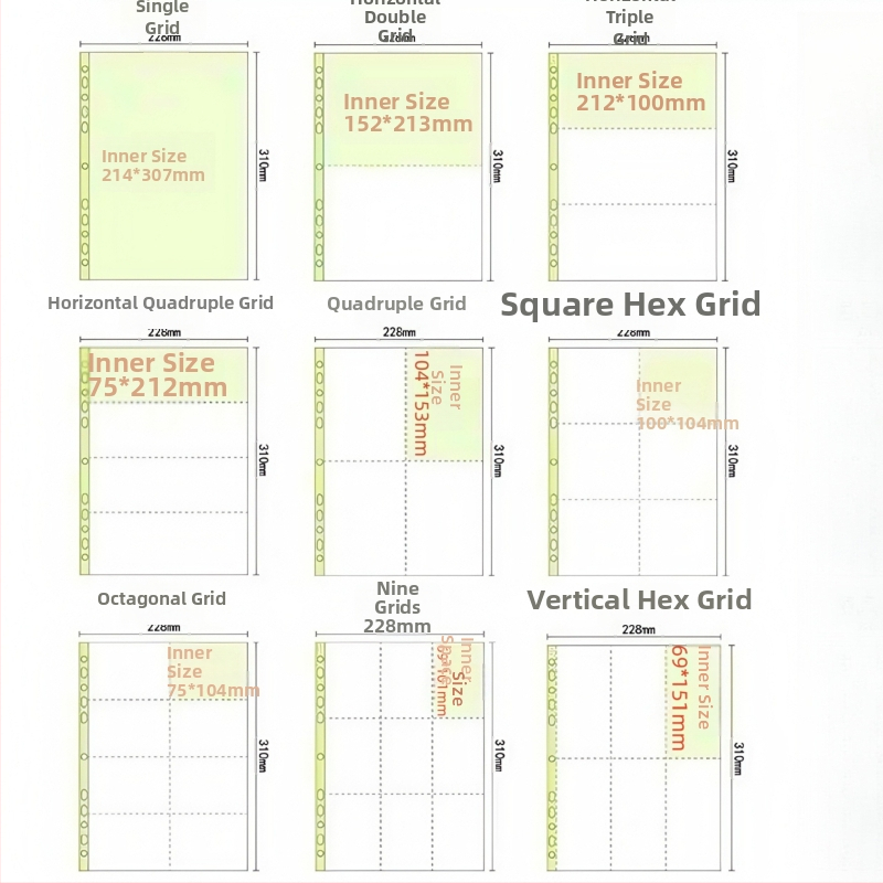 Fotoalbum s voľnými listami, PP obal, viazanie s 10 krúžkami, 10 vnútorných strán, vhodný pre bežné fotografie