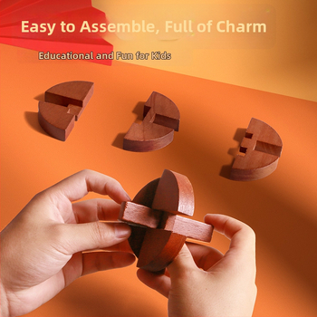 Drveni zagon s Kong Ming/Luban zaključavanjem za djecu 4–6 godina