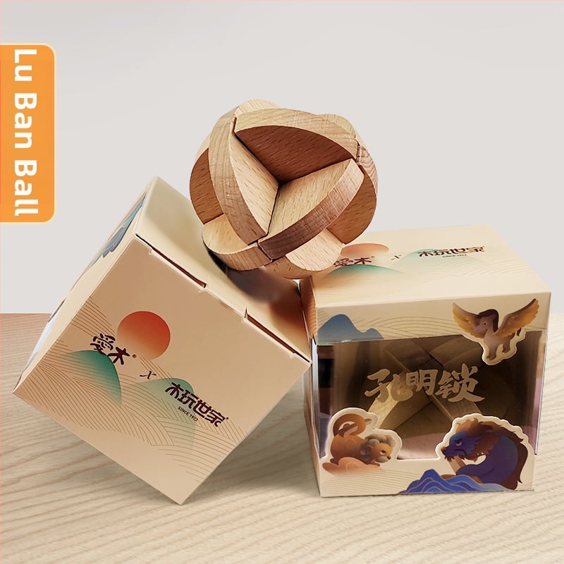 Drveni zagon s Kong Ming/Luban zaključavanjem za djecu 4–6 godina