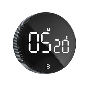 Elektronički timer za učenje s LCD zaslonom — okruglo kućište od ABS-a, vanjsko napajanje, pogodan za dnevni boravak, spavaću sobu i studij