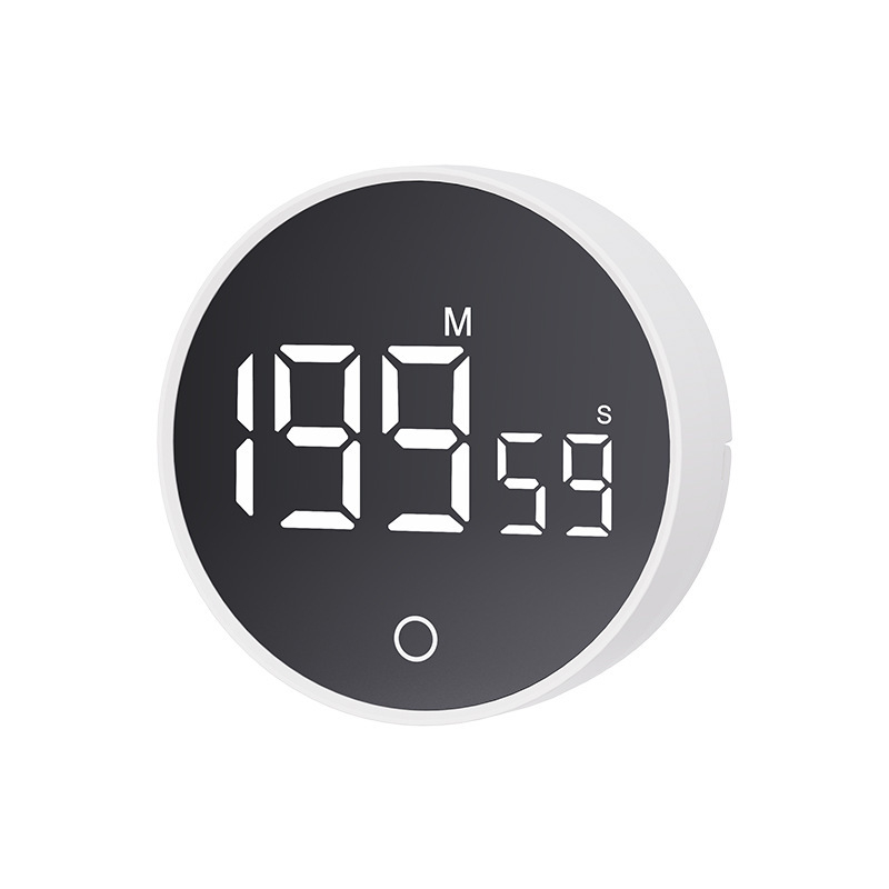 Elektronički timer za učenje s LCD zaslonom — okruglo kućište od ABS-a, vanjsko napajanje, pogodan za dnevni boravak, spavaću sobu i studij