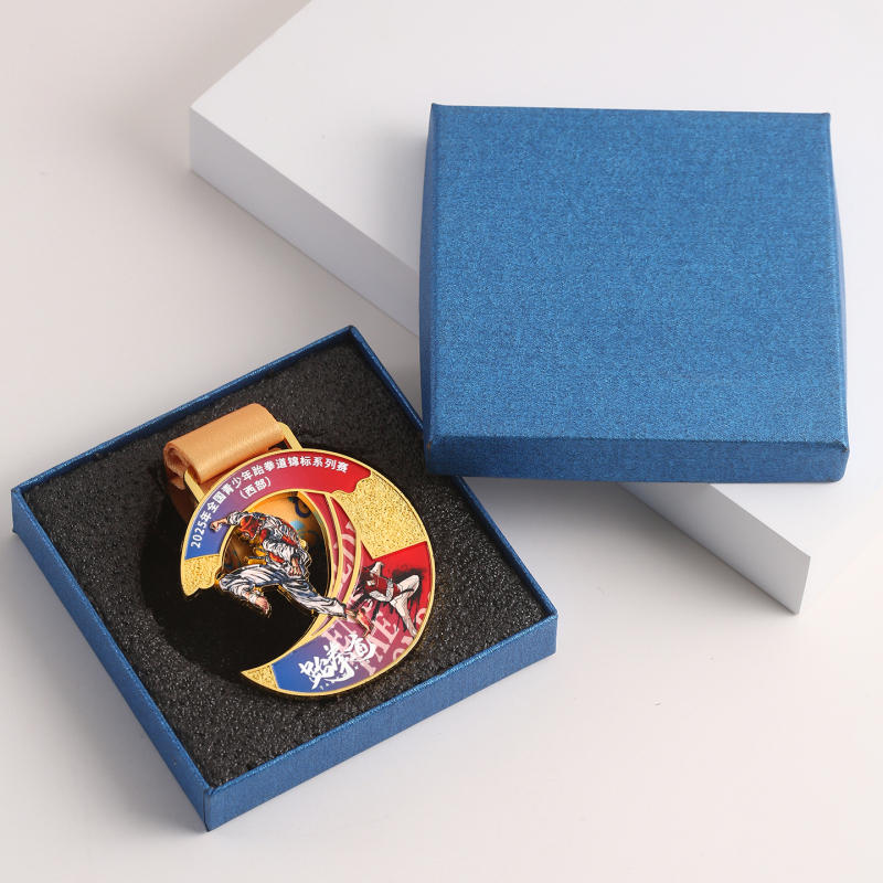 Medalie metal Taekwondo – Personalizabilă, memorială pentru competiții, cadou de afaceri (Material: aliaj de zinc)