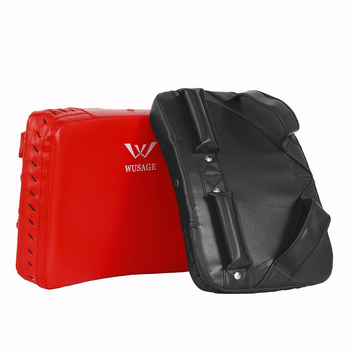 Taekwondo cilj za stopalo s zakrivljenim bočnim udarcem i ciljem za prsa za sparing, s ručnim zahvatom, model WSR-6018, PVC+EVA, 400 g, Marka Wusage/Sage