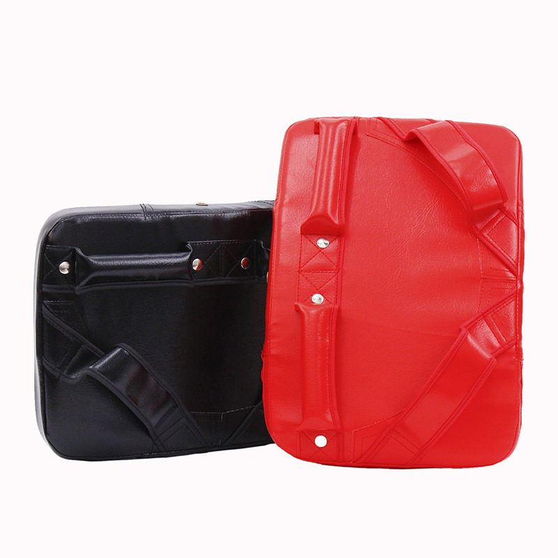 Taekwondo cilj za stopalo s zakrivljenim bočnim udarcem i ciljem za prsa za sparing, s ručnim zahvatom, model WSR-6018, PVC+EVA, 400 g, Marka Wusage/Sage