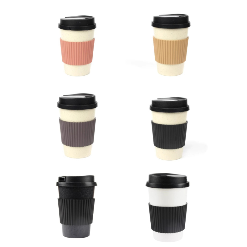 Biodegradljive šalice za kavu i prijenosne vodne nargile, plastika, višekratna upotreba, moguć ispis logotipa, prilagodba, kutija od 60 komada, moderni minimalistički stil