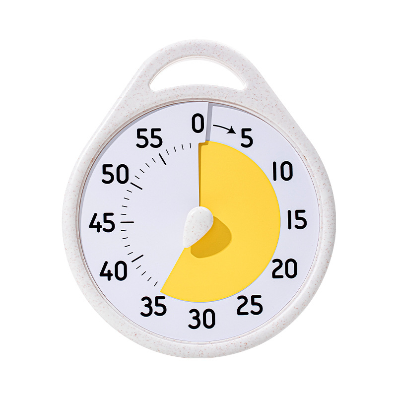 Vizualni timer za učenike - kvarcni pogon, baterijsko napajanje, plastično kućište, brojčani prikaz, oblik kvadratno/okruglo
