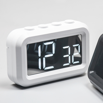 Ceas de birou LED cu timer, corp magnetic dreptunghiular – afișaj digital, cronograf, mișcare electronică, carcasă ABS, alimentare cu baterie