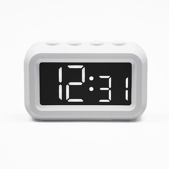 Ceas de birou LED cu timer, corp magnetic dreptunghiular – afișaj digital, cronograf, mișcare electronică, carcasă ABS, alimentare cu baterie