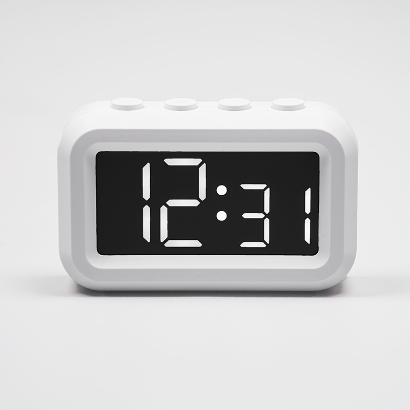 Ceas de birou LED cu timer, corp magnetic dreptunghiular – afișaj digital, cronograf, mișcare electronică, carcasă ABS, alimentare cu baterie