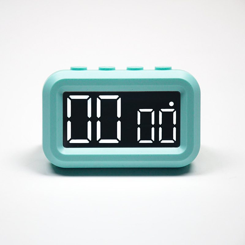 Ceas de birou LED cu timer, corp magnetic dreptunghiular – afișaj digital, cronograf, mișcare electronică, carcasă ABS, alimentare cu baterie