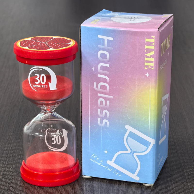 Cronometru de nisip cu design fructe macarons, sticlă borosilicată turnată, brand YIECGY, stil pastoral