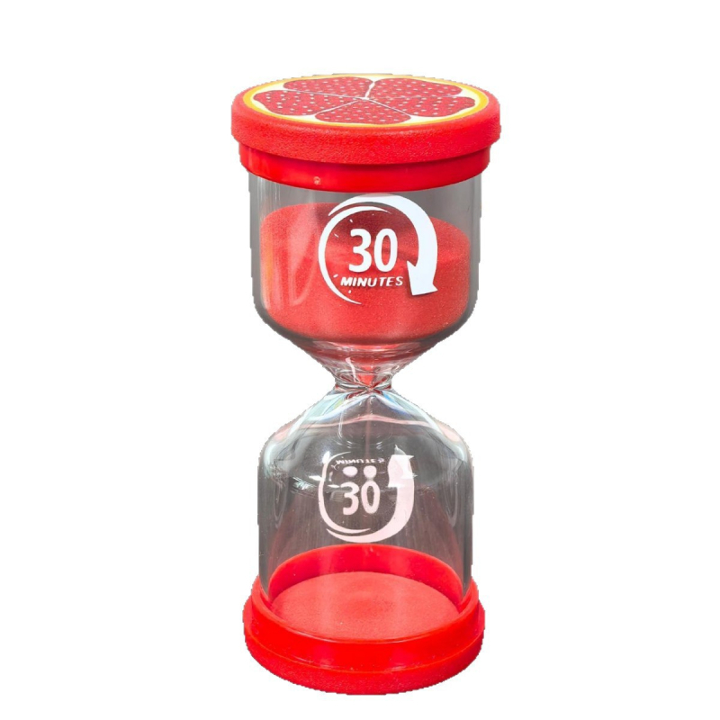 Cronometru de nisip cu design fructe macarons, sticlă borosilicată turnată, brand YIECGY, stil pastoral