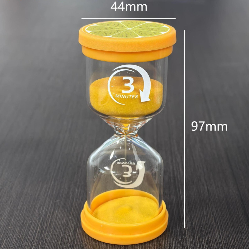 Cronometru de nisip cu design fructe macarons, sticlă borosilicată turnată, brand YIECGY, stil pastoral