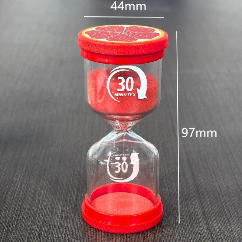 Cronometru de nisip cu design fructe macarons, sticlă borosilicată turnată, brand YIECGY, stil pastoral