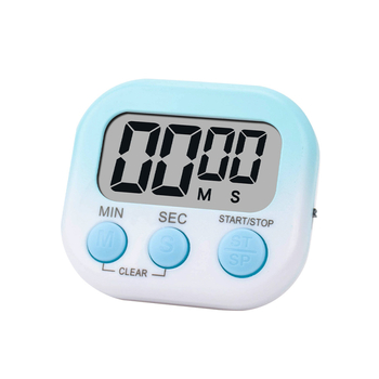 Digitalni vremenski timer s alarmom za učenje i kuhinju, kvadratni LCD zaslon, napajanje baterijom