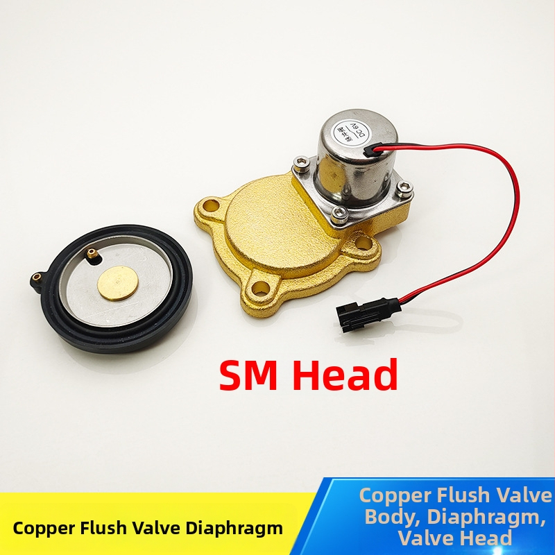 Αισθητήρας ξεπλύματος τουαλέτας – ηλεκτρομαγνητική βαλβίδα, διαφράγμα και ελαστικό φλάντζα για τουαλέτες τύπου squat