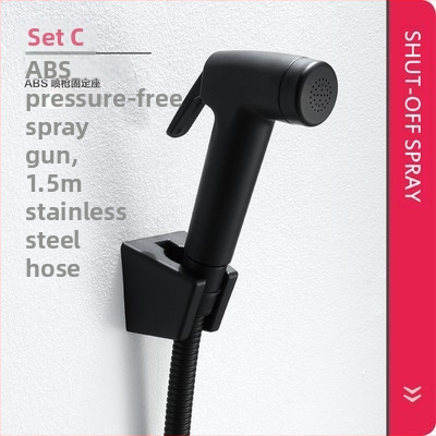 Set sprchy pre bidet s posilňovačom toalety — ABS, bez výstupu vody pod tlakom, viacfunkčné čistenie podláh, toalety a balkóna