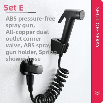 Set sprchy pre bidet s posilňovačom toalety — ABS, bez výstupu vody pod tlakom, viacfunkčné čistenie podláh, toalety a balkóna