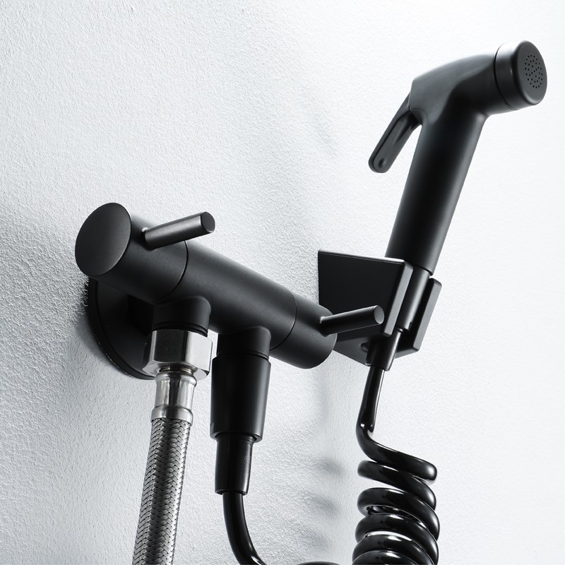 Set tuš-pistolj za bidet s pojačalom za WC — ABS, bez izlaza vode pod pritiskom, višestruka namjena: čišćenje poda, WC-a i balkona