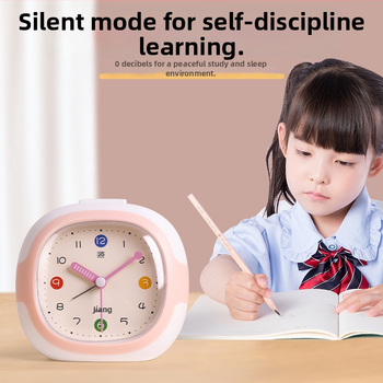 Ρολόι αφύπνισης μαθητών – ήσυχο, απλό, με αναλογική οθόνη, τροφοδοτούμενο με μπαταρία τύπου ξηρή, πλαστικό περίβλημα