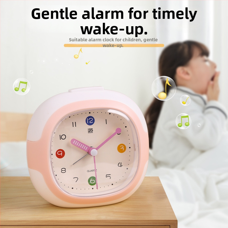 Ρολόι αφύπνισης μαθητών – ήσυχο, απλό, με αναλογική οθόνη, τροφοδοτούμενο με μπαταρία τύπου ξηρή, πλαστικό περίβλημα