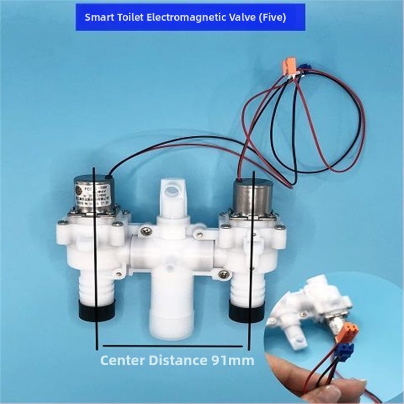 Domáce inteligentné WC s integrovaným systémom splachovania, impulzný ventil a solenoidný ventil — Značka Hcjw/Hengmijia