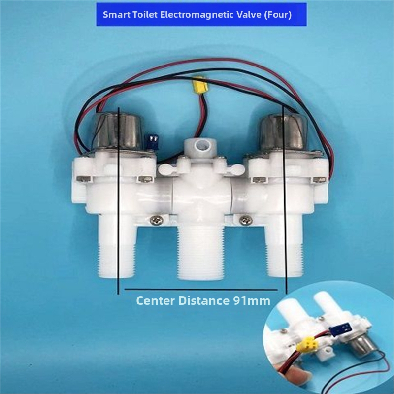 Domáce inteligentné WC s integrovaným systémom splachovania, impulzný ventil a solenoidný ventil — Značka Hcjw/Hengmijia