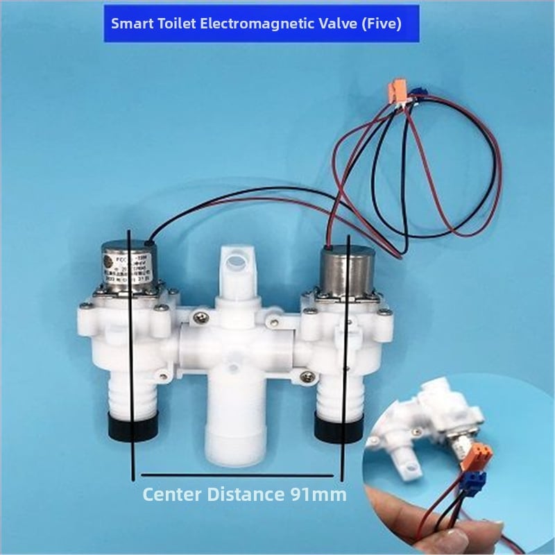 Domáce inteligentné WC s integrovaným systémom splachovania, impulzný ventil a solenoidný ventil — Značka Hcjw/Hengmijia