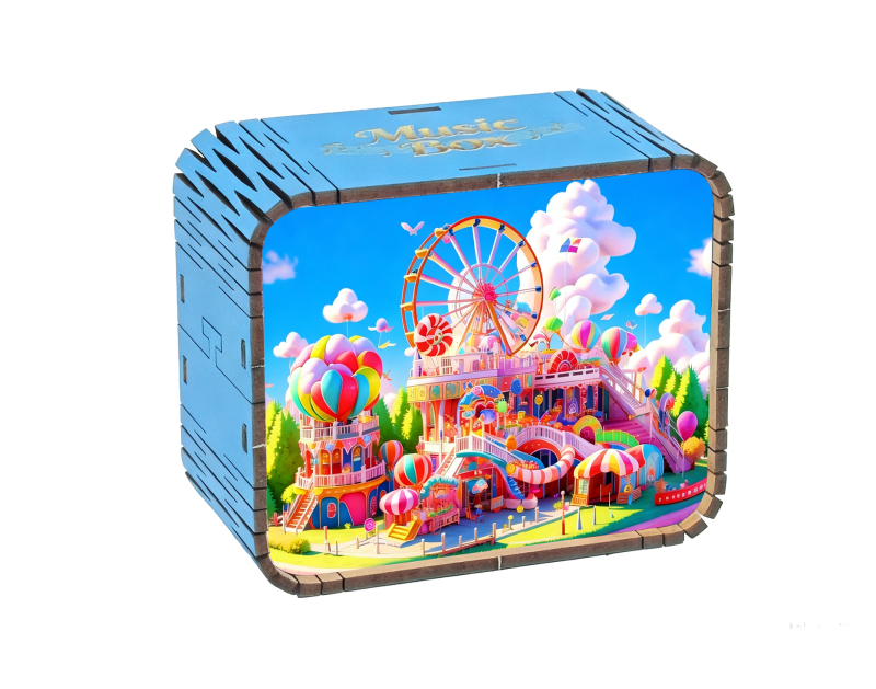 Fából készült zenei doboz városi látványosságokkal, kulturális és kreatív dizájn, utazási emlék (Anyag: Fa; Testreszabás: Nincs; Import: Nem; Ajándék: Nem; IP licenc: Nincs)